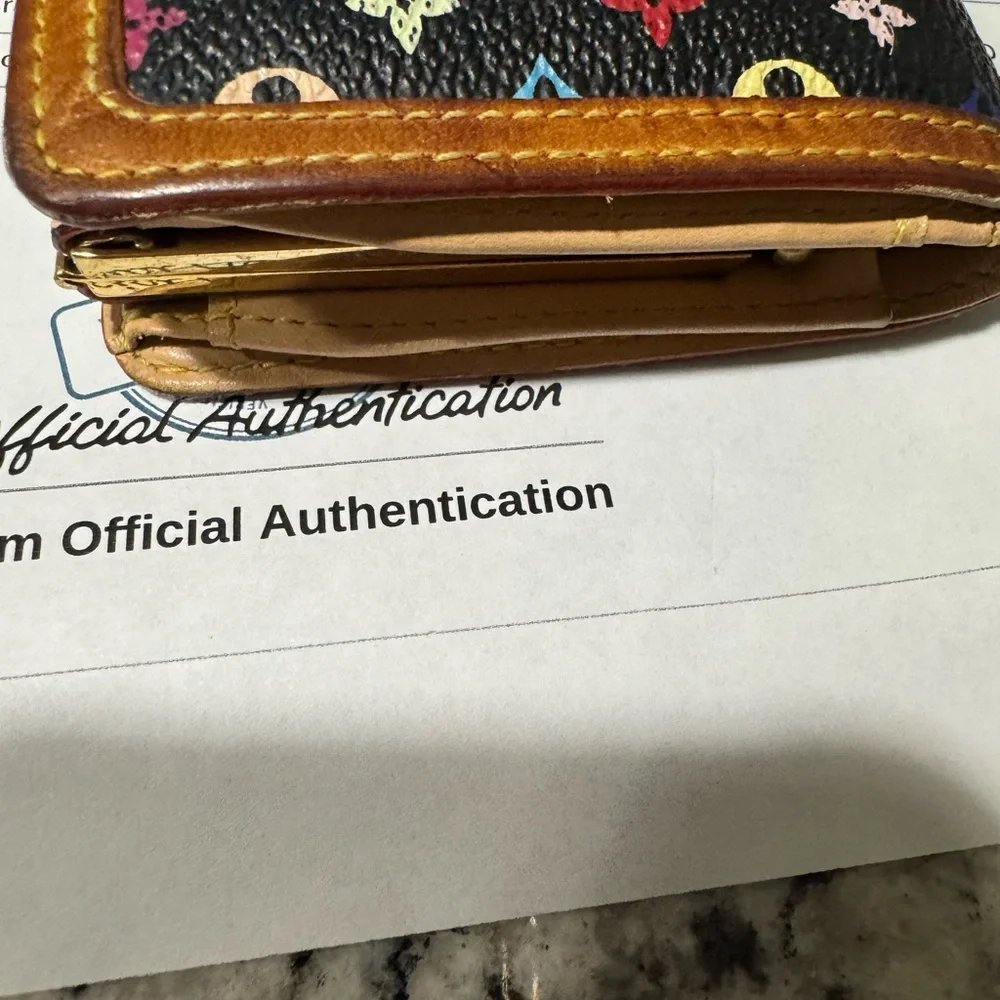 Louis Vuitton Murakami Multicolor kiss lock With COA
